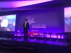 第26回世界リンパ学会にて登壇中 delivering a lecture at the 26th World Congress of Lymphology (@ Barcelona, Sep 25-29)