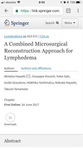 A Combined Microsurgical Reconstruction Approach for Lymphedema DL page