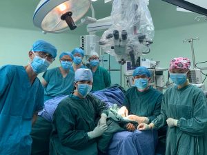 中国福建省での招聘手術　手術室